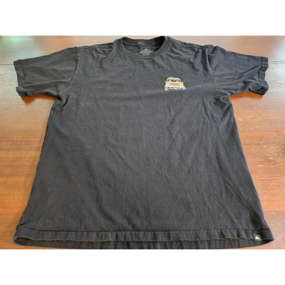 Quiksilver Waterman T-Shirt Mens M Black Off-Road Vehicle Graphic Tee